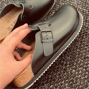 Birkenstock Black Slip-On Shoes